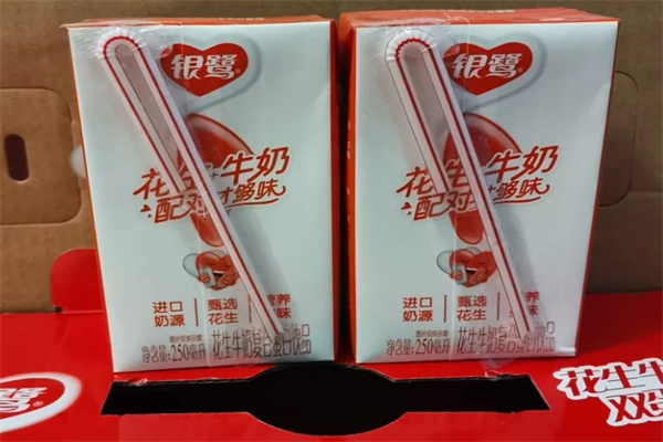 银鹭花生牛奶