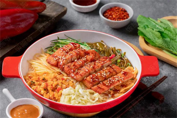四爷脆皮鸡饭