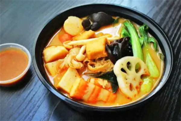 骨头汤烫菜