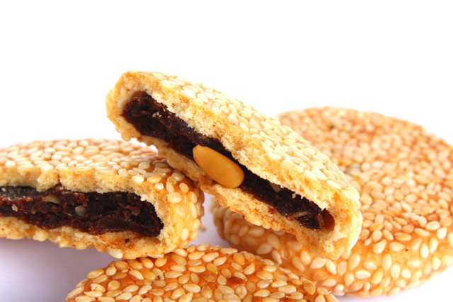 美食每刻枣泥麻饼 